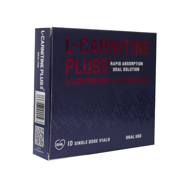 ویال ال کارنیتین پلاس 1000 بی اس کی 10 عدد - BSK L-Carnitine Plus 10 Vials