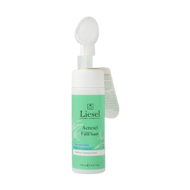 فوم شستشوی صورت مناسب پوست چرب لایسل 150 میلی لیتر - Liesel Acnesel Purifying Cleansing Foaming Face Wash 150 ml