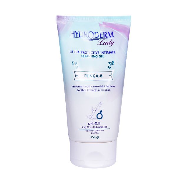 ژل بهداشتی التیام بخش بانوان هیدرودرم 150 گرم - Hydroderm Lady Ultra Protective Intimate Cleansing Gel 150gr