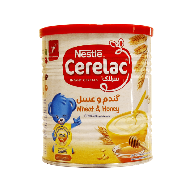 سرلاک گندم و عسل به همراه شیر نستله مناسب کودکان از پایان ۱۲ ماهگی ۴۰۰ گرم - Nestle Cerelac Wheat And Honey With Milk 400 g