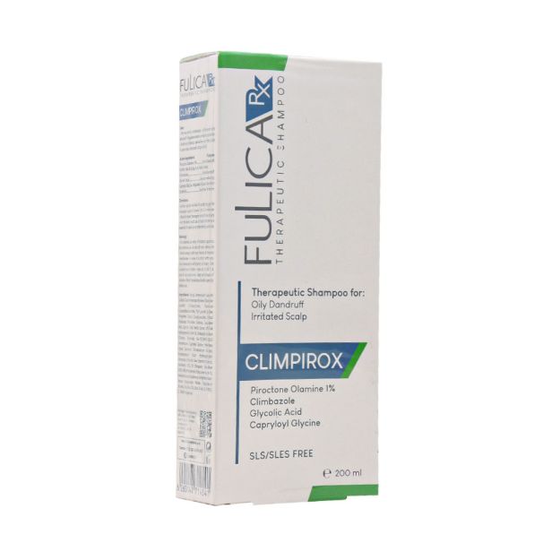 شامپو ضد شوره پوست سر چرب کیلیم پیروکس فولیکا آر ایکس 200 میلی لیتر - Fulica RX Climpirox Oily Dandruff Lrritated Scalp Shampoo 200 Ml