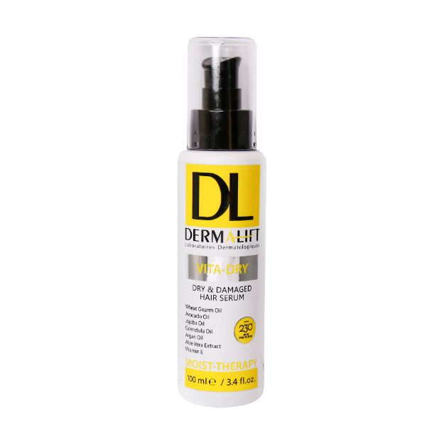 سرم ویتا درای درمالیفت مناسب موهای خشک و آسیب دیده 100 میلی لیتر - Dermalift Vita Dry Serum For Dry And Damaged Hair 100 ml