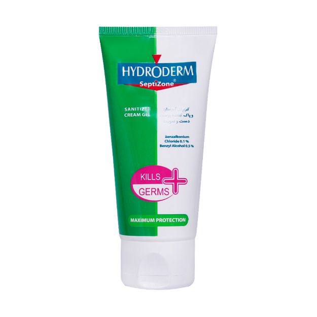 کرم ژل آبرسان و پاک کننده پوست دست و صورت هیدرودرم 50 میلی لیتر - Hydroderm Septizone Sanitizer Cream Gel 50 ml