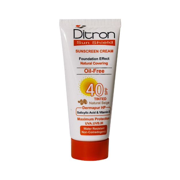 کرم ضد آفتاب رنگی SPF40 دیترون مناسب پوست چرب 40 میلی گرم - Ditron Sun Shield Sunscreen Cream SPF40 40 ml