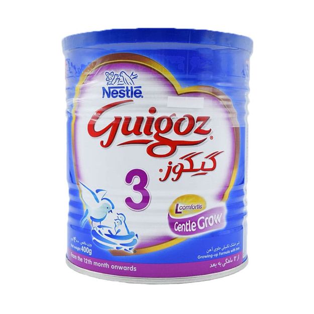 شیر خشک گیگوز ۳ نستله مناسب از ۱۲ ماهگی به بعد ۴۰۰ گرم - Nestle Guigoz 3 Milk Powder 400g