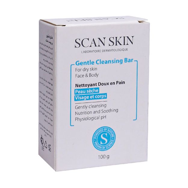 پن پوست خشک اسکن اسکین 100 گرم - Scan Skin Gentle Cleansing Bar 100g