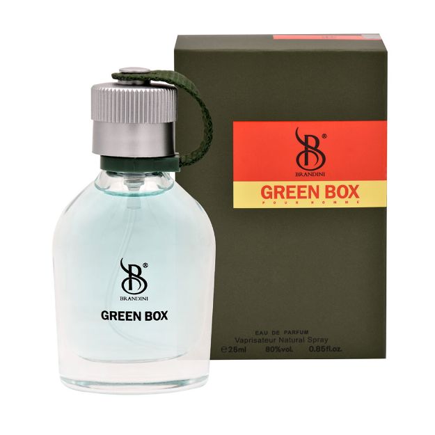 عطر جیبی مردانه برندینی مدل Green Box حجم 25 میلی لیتر - Brandini Eau De Parfum Green Box Spray 25 ml