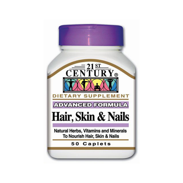 قرص هیر اسکین اند نیلز 21 سنتری 50 عدد - 21 century Hair Skin And Nails 50 Tabs