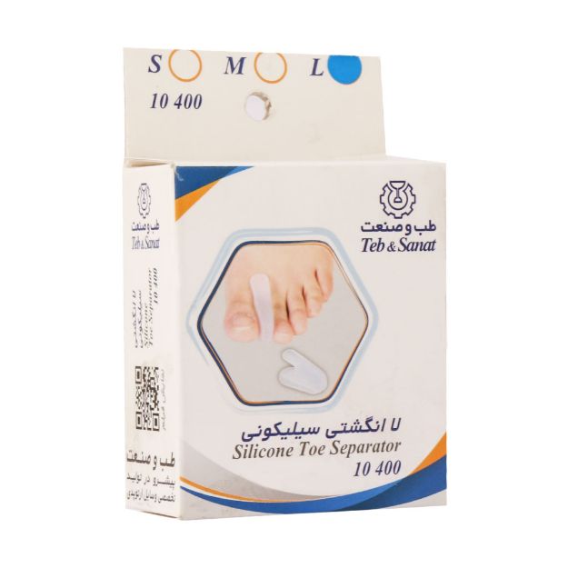 لا انگشتی سیلیکونی طب و صنعت کد ۱۰۴۰۰ - Teb & Sanat Silicone Inter Phalagel Pad Code 10400