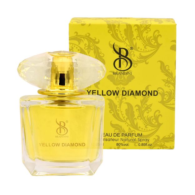 عطر جیبی زنانه برندینی مدل Yellow Diamond حجم 25 میلی لیتر - Brandini Eau De Parfum Yellow Diamond Spray 25 ml