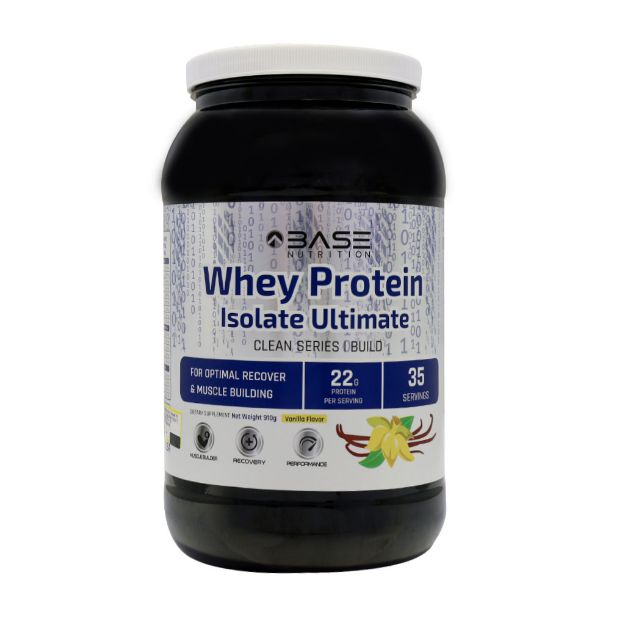 پودر وی پروتئین ایزولیت التیمیت بیس نوتریشن 910 گرم - Base Nutrition Whey Protein Isolate Ultimate Powder 910 g