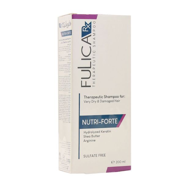 شامپو نوتری فورت فولیکا آر ایکس مناسب موی خشک و آسیب دیده 200 میلی لیتر - Fulica Rx Nutri Fort Very Dry And Damaged Hair 200 Ml