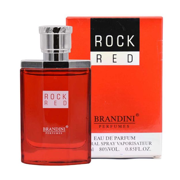 عطر جیبی مردانه برندینی مدل Rock Red حجم 25 میلی لیتر - Brandini Rock Red Parfum For Men 25 ml