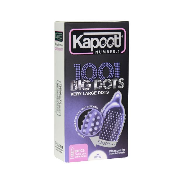 کاندوم کاپوت مدل بیگ داتس - Kapoot Big Dots 1001 Candoms