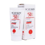 کرم ضد آفتاب بی رنگ پوست خشک SPF50 اسکن اسکین 40 میلی لیتر - Scan Skin sunscreen cream for dry skin SPF50 invisible 40ml