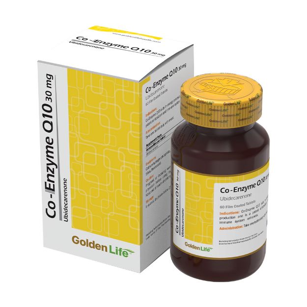 قرص کوآنزیم کیوتن 30 میلی گرم گلدن لایف 60 عدد - Golden Life Co-Enzyme Q10 30 mg 60 Tablets