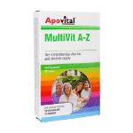 قرص مولتی ویت A تا Z آپوویتال 30 عدد - Apovital Multivit A To Z 30 Tablets