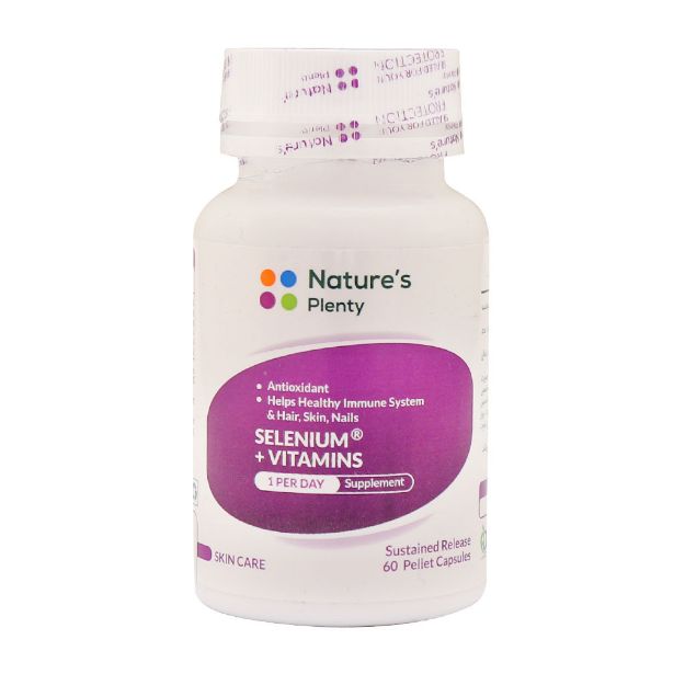 کپسول سلنیوم و ویتامینز نیچرز پلنتی 60 عدد - Natures Plenty Selenium And Vitamins 60 Pellet Capsules