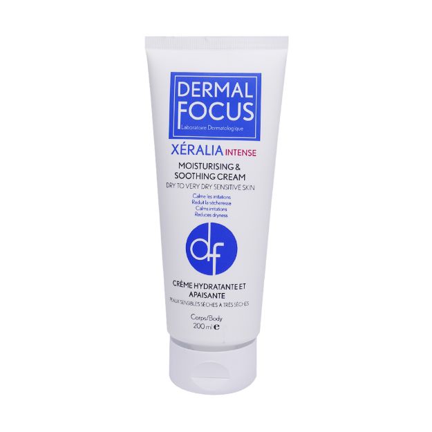 کرم مرطوب کننده بدن پوست خشک زرالیا اینتنس درمال فوکوس 200 میلی لیتر - Dermal Focus Xeralia Intense Cream for Dry Skin 200ml