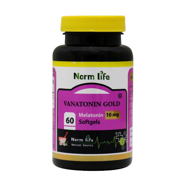 سافت ژل واناتونین گلد 10 میلی گرم نورم لایف 60 عدد - Norm Life Vanatonin Gold 10 Mg 60 Softgels