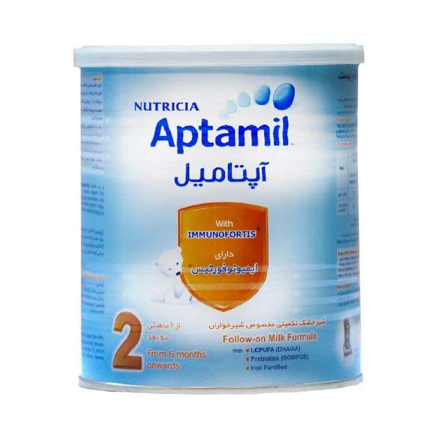 شیر خشک آپتامیل ۲ نوتریشیا مناسب شیرخوران ۶ تا ۱۲ ماه ۴۰۰ گرم - Nutricia Aptamil 2 Milk Powder 400 g