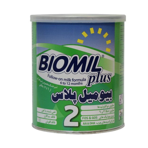 شیر خشک بیومیل پلاس ۲ فاسبل مناسب شیرخواران ۴۰۰ گرم - Fassbel Biomil Plus 2 Milk Powder For Infants From 6 to 12 Months 400 g