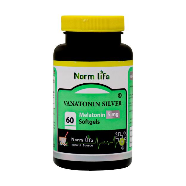 سافت ژل واناتونین سیلور 5 میلی گرم نورم لایف 60 عدد - Norm Life Vanatonin Silver 60 Softgels