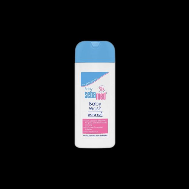 شامپو بدن کودک سبامد مناسب پوست حساس ۲۰۰ میلی لیتر - Sebamed Baby Wash Extra Soft For Sensitive Skins 200 ml