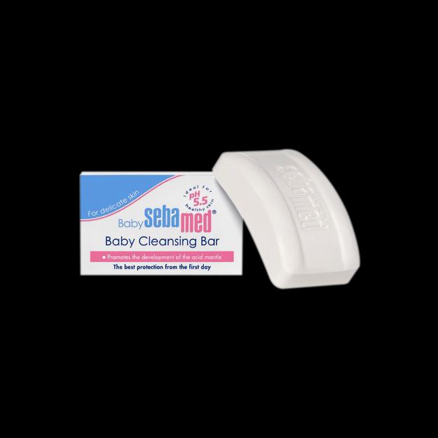 پن پاک کننده کودک سبامد مناسب پوست حساس ۱۰۰ گرم - Sebamed Baby Cleansing Bar For Sensitive Skins 100 g