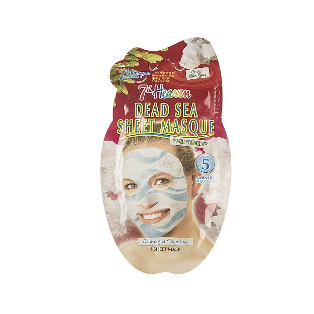 ماسک نقابی نمک دریا مونته ژنه سری 7th Heaven - Mountagne Jeunesse 7th Heaven Dead Sea Sheet Mask