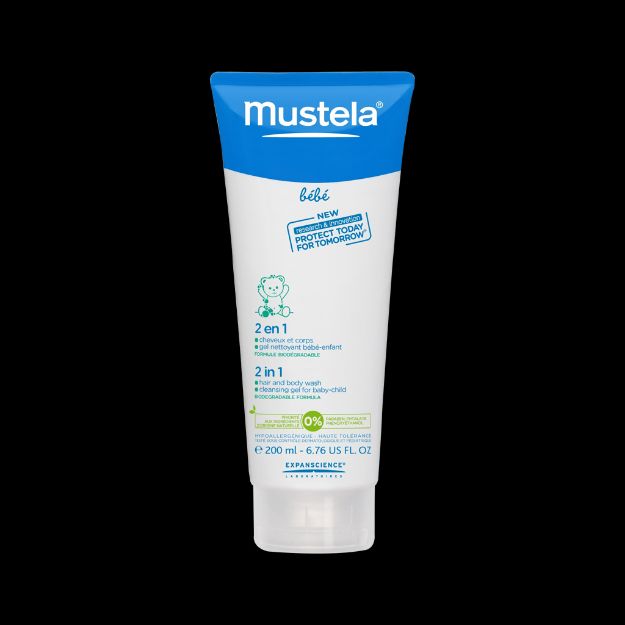 شامپو ۲ در ۱ سر و بدن نوزادان موستلا ۲۰۰ میلی لیتر - Mustela 2 In 1 Hair And Body Wash 200 ml