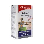 قرص کلسیم منیزیم فورت ویتالایز ۶۰ عدد - Vitalize Calcium Magnesium Forte 60 Tabs