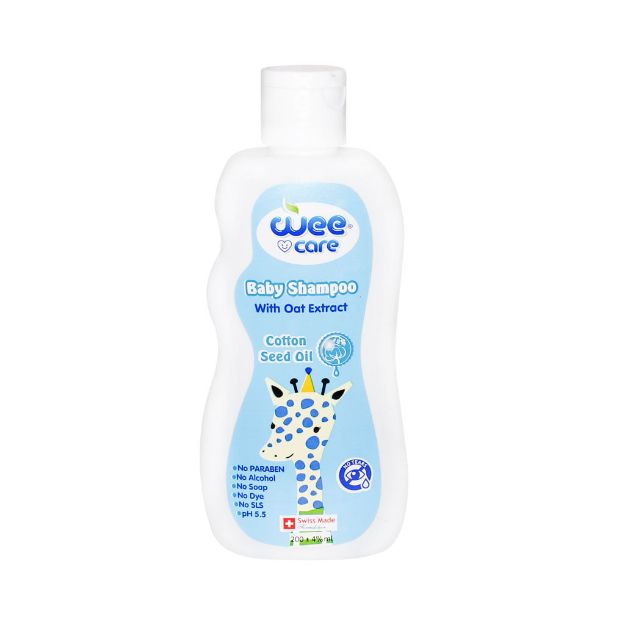 شامپو بچه وی کر حاوی روغن پنبه دانه ۲۰۰ میلی لیتر - Wee Care Baby Shampoo With Cotton Seed Oil 200 ml