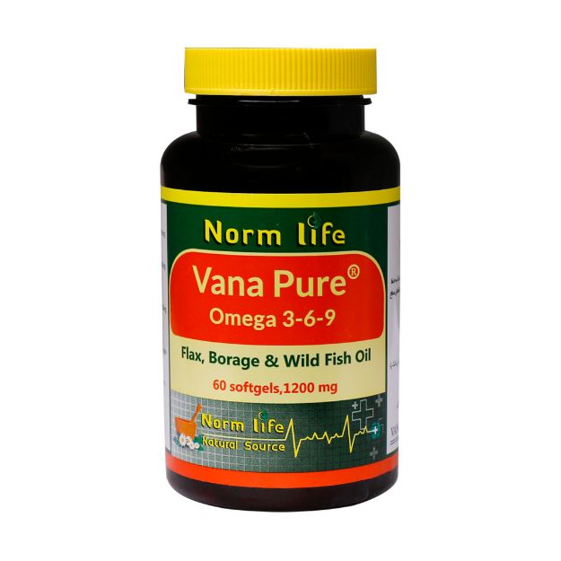 کپسول امگا 3 6 9 وانا پیور نورم لایف 60 عدد - Norm life Vana Pure Omega 3-6-9 60 Caps