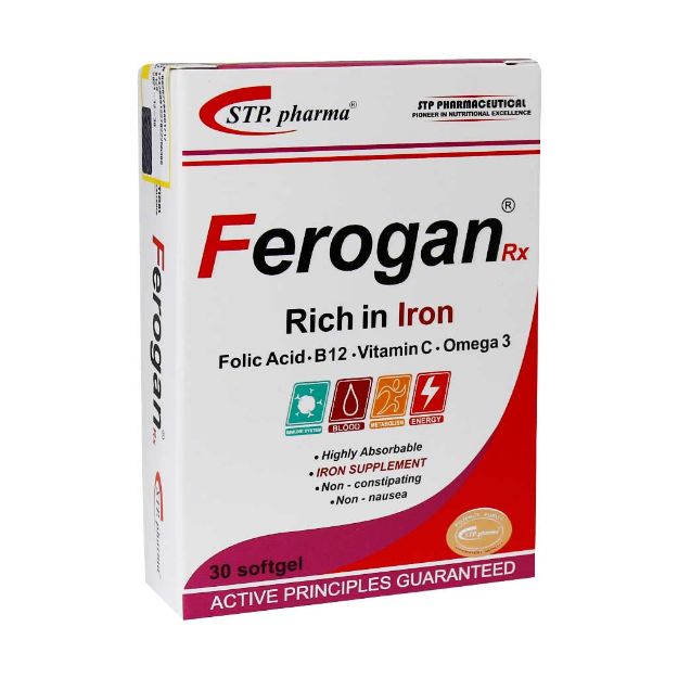 سافت ژل فروگان آرایکس اس تی پی فارما 30 عدد - STP Pharma Ferogan RX 30 Softgel