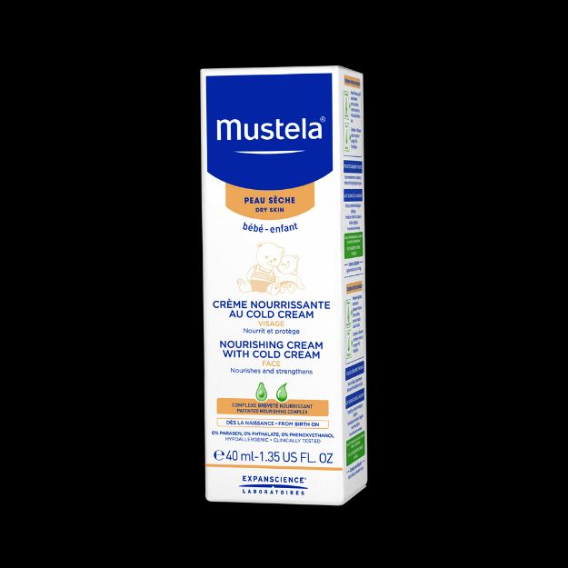 کرم تغذیه کننده صورت موستلا حاوی کلد کرم مناسب پوست خشک ۴۰ میلی لیتر - Mustela Nourishing Cream with Cold Cream 40 ml