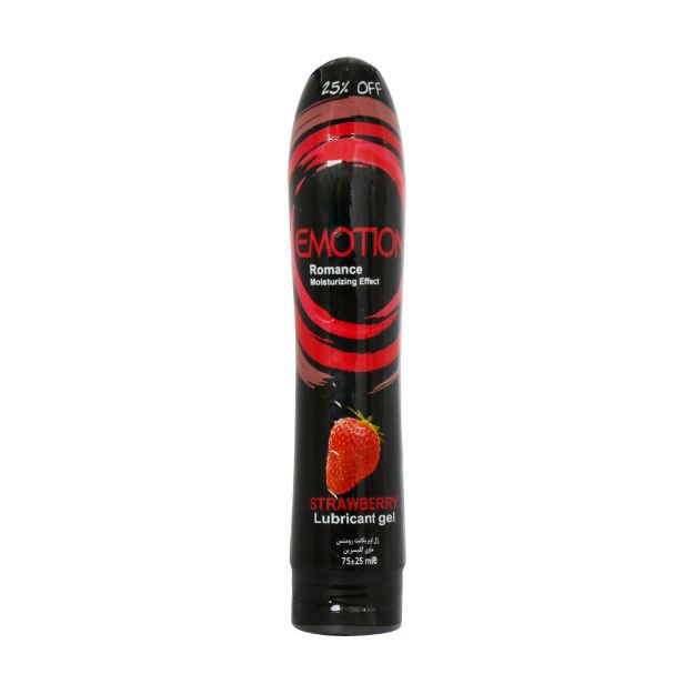 ژل لوبریکانت رومنس ایموشن با رایحه توت فرنگی 75 میلی لیتر - Emotion Romance Strawberry Lubricant Gel 75 Ml