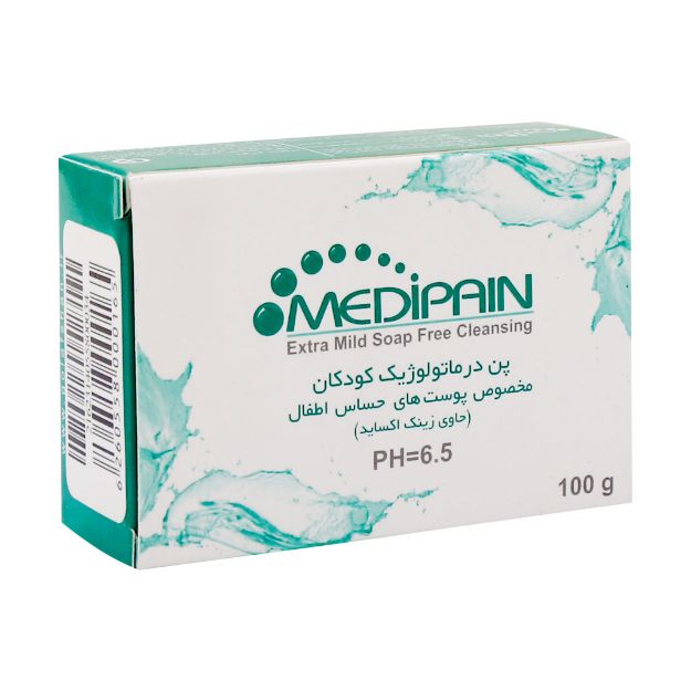 پن درماتولوژیک کودکان مدیپن ۱۰۰ گرم - Medipain Hypersensitive Baby Syndet Bar 100 g