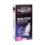 کاندوم کاپوت مدل Non Stop Max Delay تعداد 10 عدد - Kapoot Non Stop Max Delay Condoms 10 PCS