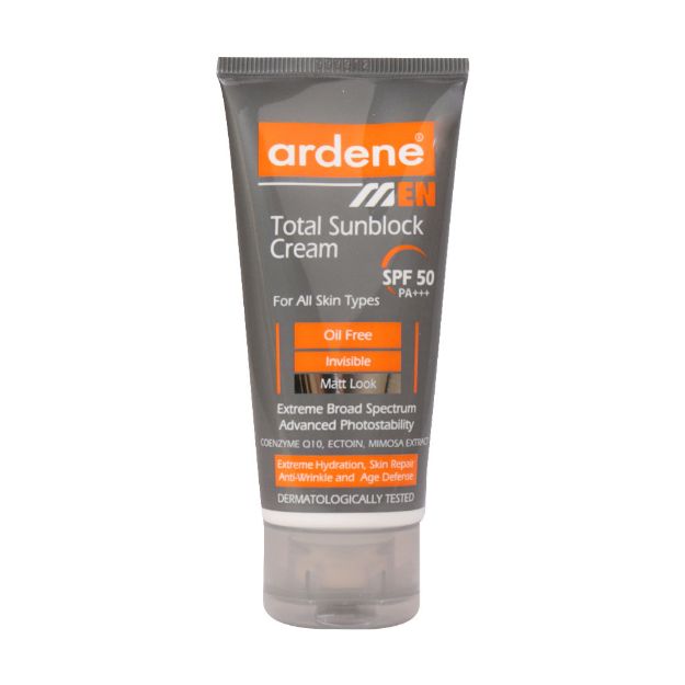 کرم ضد آفتاب آقایان SPF50 آردن مناسب انواع پوست 50 میلی لیتر - Arden Total Sunblock SPF50 Cream For All Skin 50 Ml