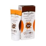 کرم ضد آفتاب SPF50 روشن کننده سان سیف مناسب انواع پوست 50 گرم - Sunsafe Whitening Sunscreen Cream 50g