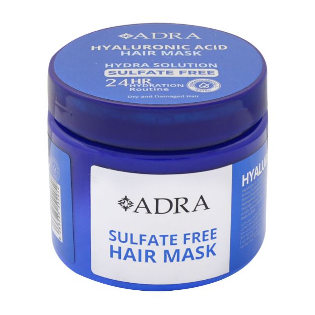 ماسک مو با آبکشی فاقد سولفات آدرا حاوی هیالورونیک اسید 400 میلی لیتر - Adra Hydra Solution Hair Mask 400 ml