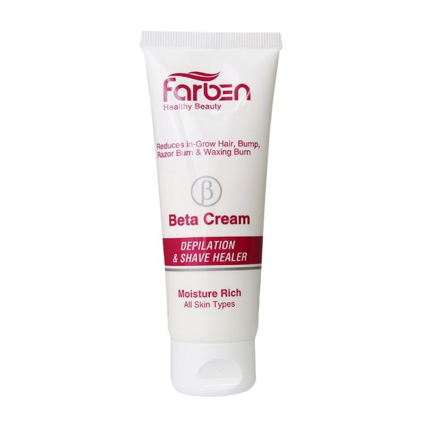 کرم بتا بعد از اصلاح فاربن مناسب صورت و بدن 75 میلی لیتر - Farben Beta Cream Depilation & Shave Healer 75 ml