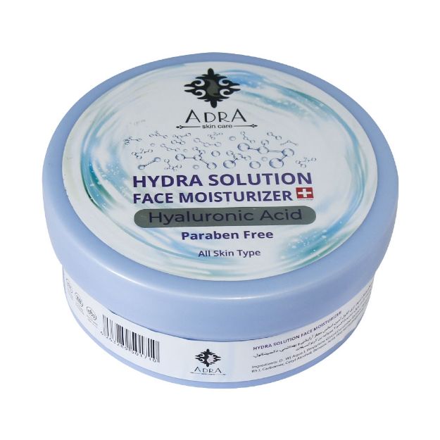 کرم کاسه ای آبرسان آدرا حاوی هیالورونیک اسید 200 میلی لیتر - Adra Hyaluronic Acid Face Moisturizer 200 ml