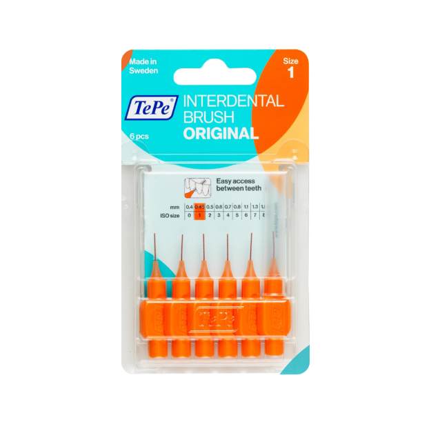 مسواک بین دندانی سایز ۱ اورجینال تپه ۶ عددی - Tepe Size 1 Original Interdental Brushes 6 Brushes