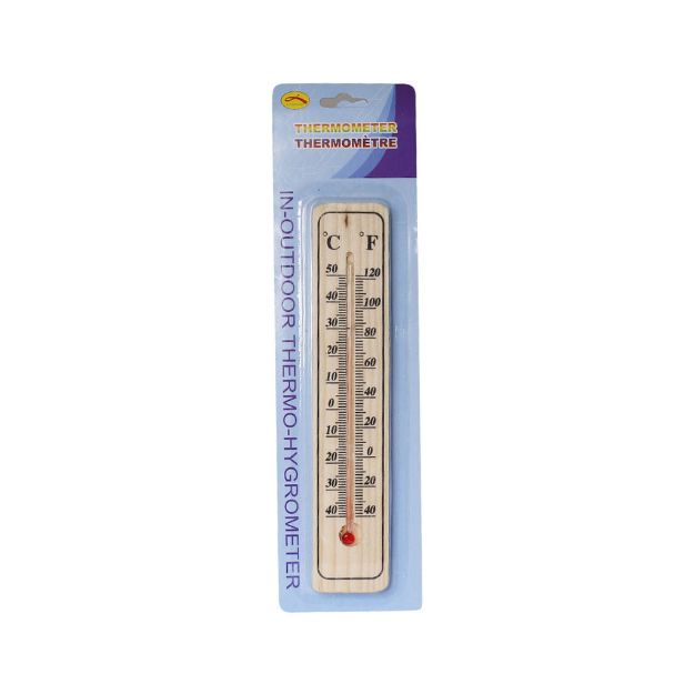 دماسنج چوبی دیواری سایز بزرگ سانتیگراد فارنهایت - Large size wooden wall thermometer Fahrenheit