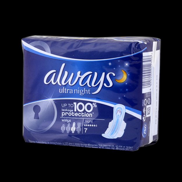 نوار بهداشتی اولترا شب آلویز ۷ عددی - Always Ultra Night Sanitary Napkins 7 Pcs