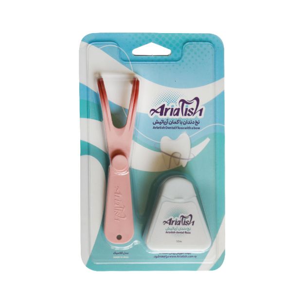 نخ دندان همراه با کمان آریاتیش مدل کلاسیک - Ariatish Classic Dental floss With A Bow