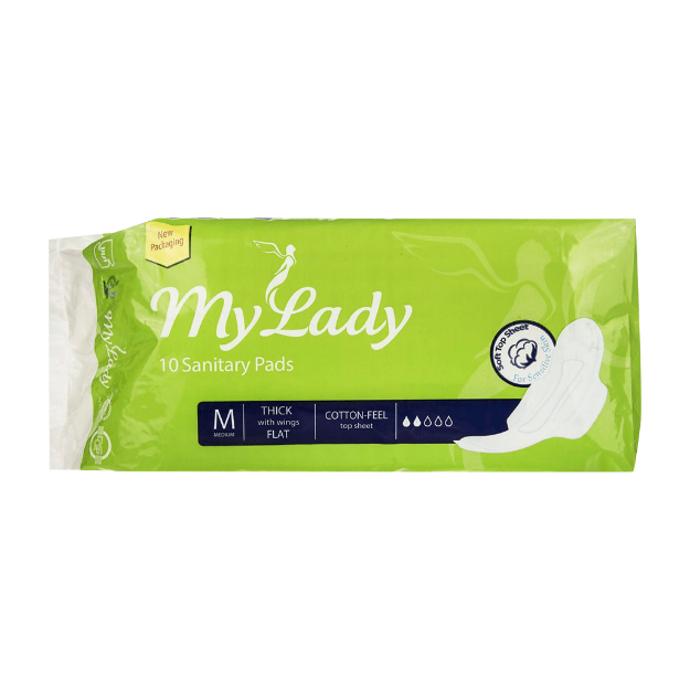 نوار بهداشتی مای لیدی سایز متوسط ۱۰ عددی - My Lady Top Sheet Medium 10 Pcs