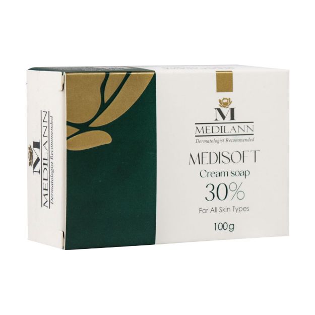 صابون کرم دار مدیلن مناسب برای انواع پوست 100 گرم - Medilann Medisoft Cream Soap for All Skin Types 100 g